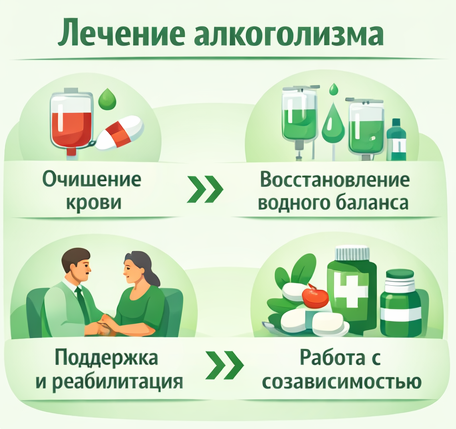лечение алкоголизма в Судогде этапы